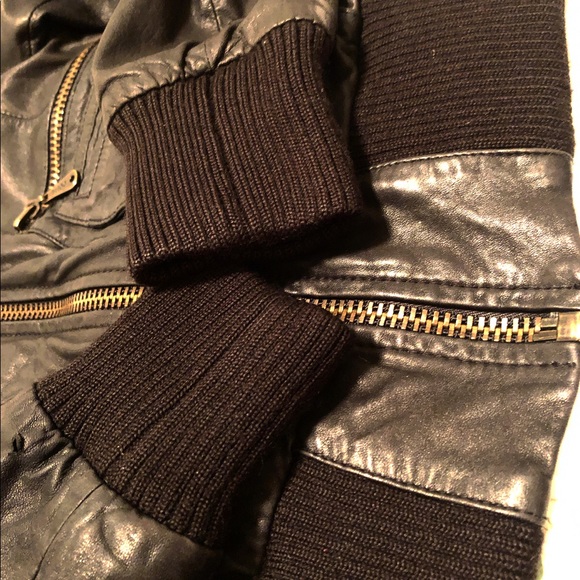 ARITZIA DOMA leather zip up jacket - Picture 4 of 8